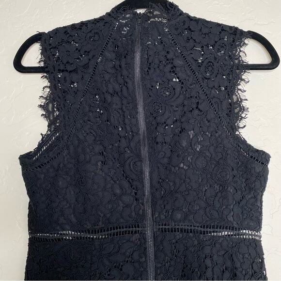 Bardot Lace Panel Dress in Black Small - Picture 7 of 10